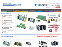 Tablet Screenshot of dinrailenclosure.com